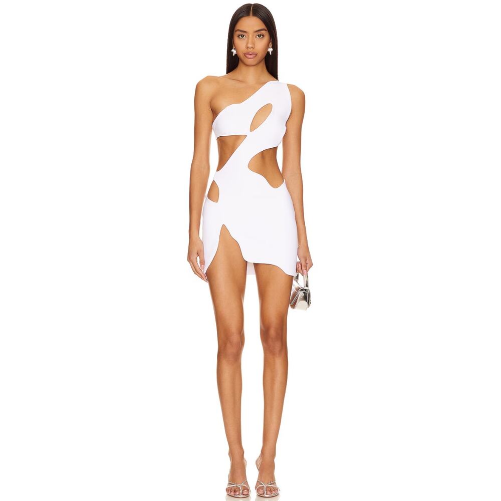 Mother of All REVOLVE Swan Cut out Mini Dress in White Women's XS